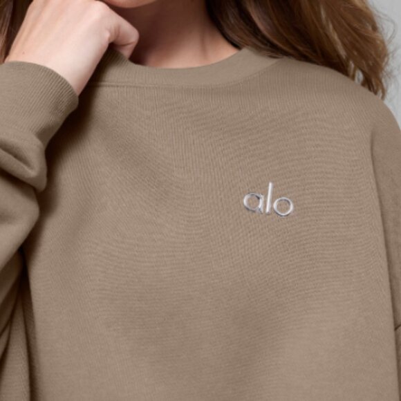 NWT-  XL  ALO Accolade Crew Neck in Gravel - Picture 4 of 5